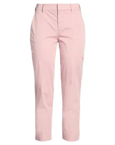 Pt Torino Woman Pants Light Pink Size 4 Cotton, Elastane In Animal Print