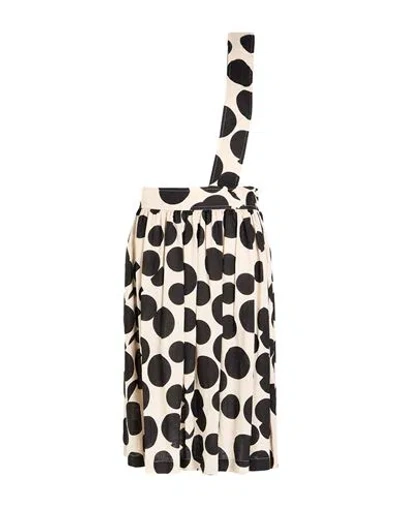 Comme Des Garçons Woman Midi Skirt Sand Size M Linen In Black