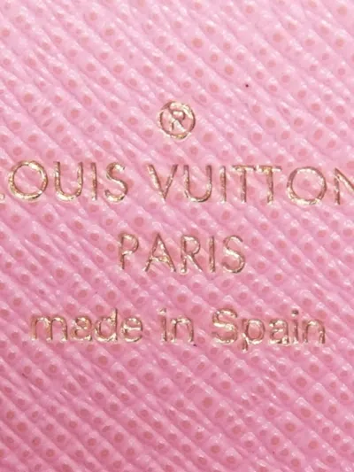 Pre-owned Louis Vuitton Damier Azur Boat-print Zip-around Wallet In White