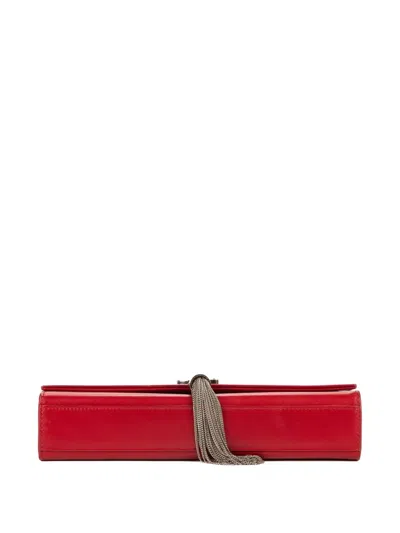 Pre-owned Saint Laurent Kate Tassel Shoulder Bag In Red