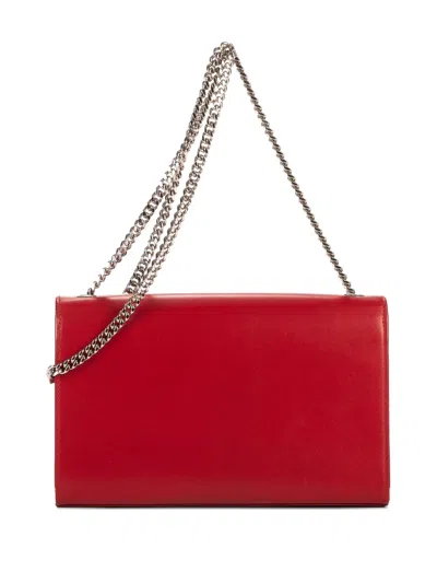 Pre-owned Saint Laurent Kate Tassel Shoulder Bag In Red