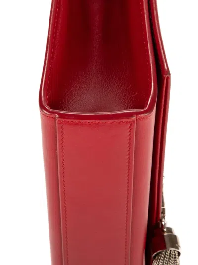 Pre-owned Saint Laurent Kate Tassel Shoulder Bag In Red
