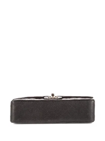 Pre-owned Chanel Classic Double Flap Quilted Shoulder Bag In Black