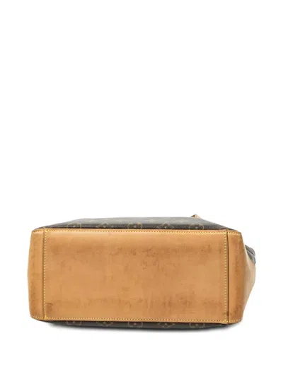 Pre-owned Louis Vuitton 2002 Cabas Piano Monogram Shoulder Bag In Brown