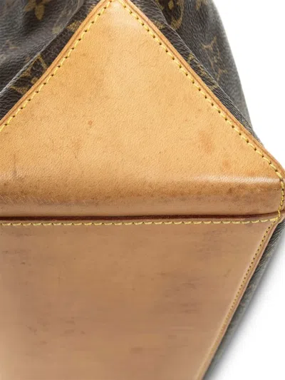 Pre-owned Louis Vuitton 2002 Cabas Piano Monogram Shoulder Bag In Brown
