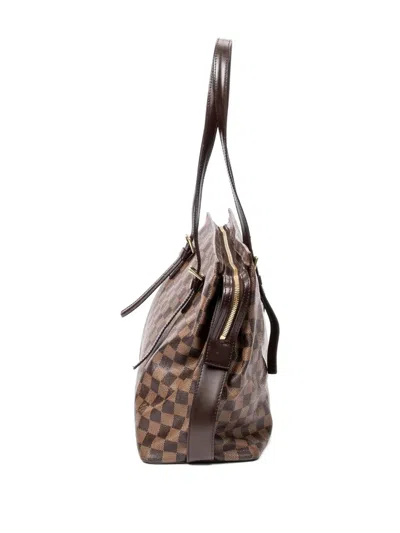 Pre-owned Louis Vuitton 2000 Damier Azur Tote Bag In Brown