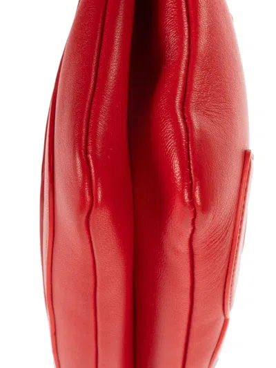 Pre-owned Chanel Leather Belt Bag In Red