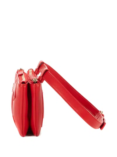 Pre-owned Chanel Leather Belt Bag In Red