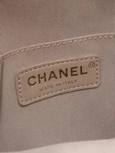 Pre-owned Chanel 2019 Cc Tweed Front Pocket Backpack In Brown