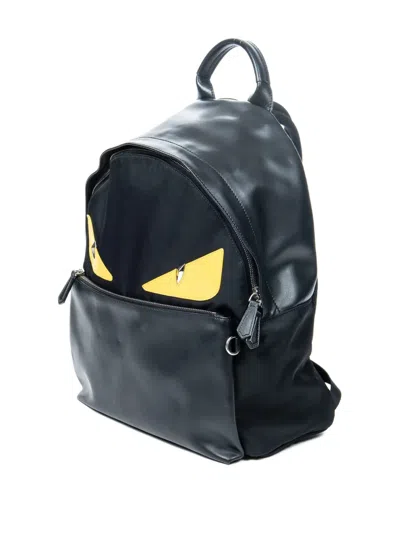 Pre-owned Fendi Monster Backpack In Black