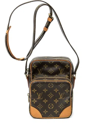 Pre-owned Louis Vuitton 2003 Amazone Pm Monogram Cross Body Bag In Brown