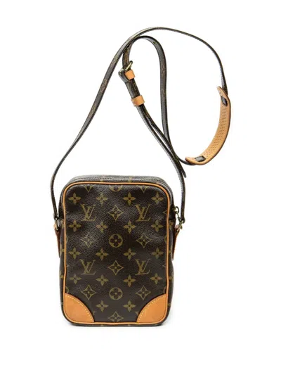 Pre-owned Louis Vuitton 2003 Amazone Pm Monogram Cross Body Bag In Brown