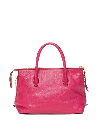 Pre-owned Miu Miu Top-handle Zipped Handbag In Pink