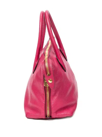 Pre-owned Miu Miu Top-handle Zipped Handbag In Pink