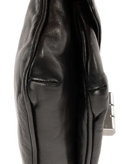 Pre-owned Chanel Giant Lock Reissue Mademoiselle Flap Shoulder Bag In Black