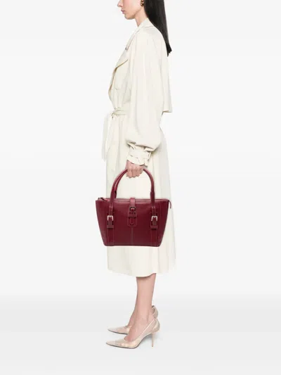 Pre-owned Loewe 2005 Leather Senda Handbag In Red