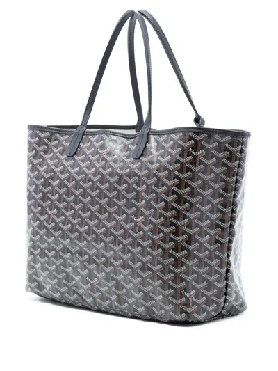 Pre-owned Goyard 2019 Ine Saint Louis Pm Tote Bag In Black