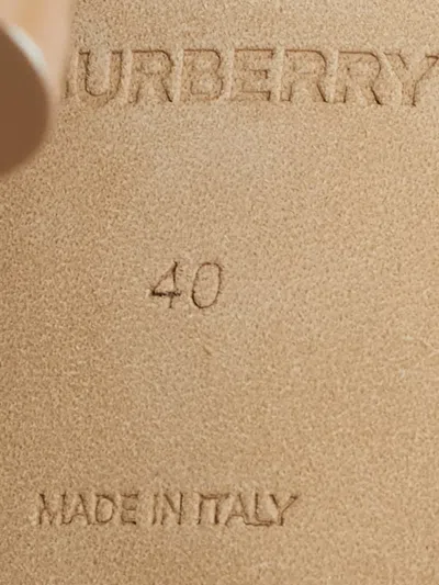 Pre-owned Burberry Lace Boots In Neutral