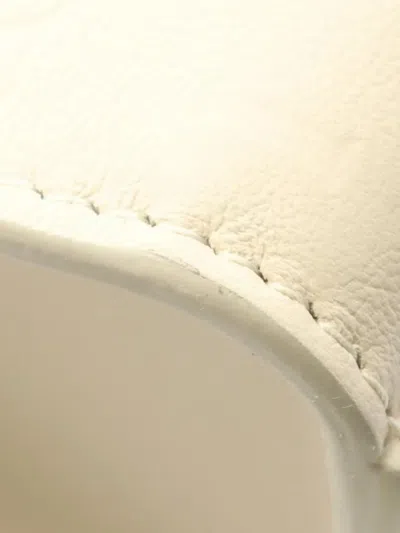 Pre-owned Bvlgari 2010-2025 Mini Leather Infiniteum Satchel In White