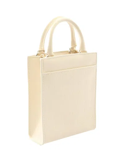 Pre-owned Bvlgari 2010-2025 Mini Leather Infiniteum Satchel In White
