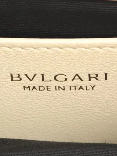 Pre-owned Bvlgari 2010-2025 Mini Leather Infiniteum Satchel In White