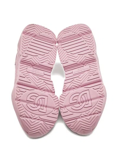 Pre-owned Dolce & Gabbana Daymaster Leather Sneakers In Pink