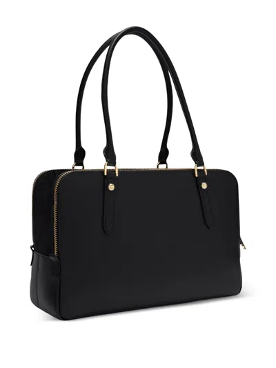 Furla Textured-leather Tote Bag In Black