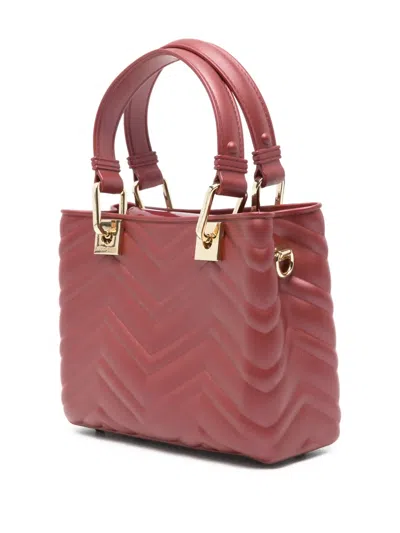 Marc Ellis Chevron-embossing Mini Bag In Red
