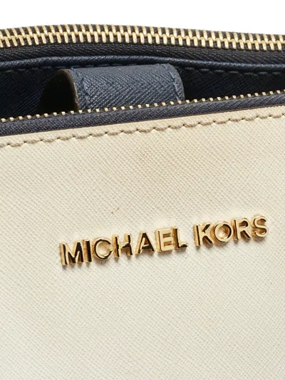 Pre-owned Michael Kors Sutton Tote Bag In White