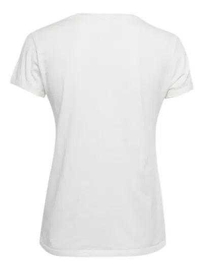 Pre-owned Polo Ralph Lauren Flag Applique T-shirt In White