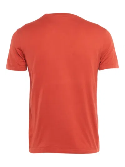 Pre-owned Louis Vuitton Embroidered-logo T-shirt In Red