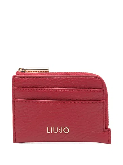 Liu •jo Zip Card Wallet In Red