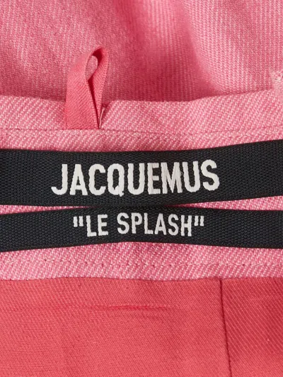 Pre-owned Jacquemus La Robe Limao Cut-out Mini Dress In Pink