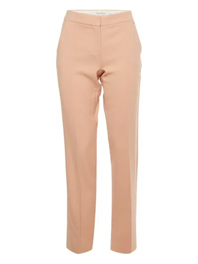 Pre-owned Max Mara Tailored High-waist Trousers In Pink