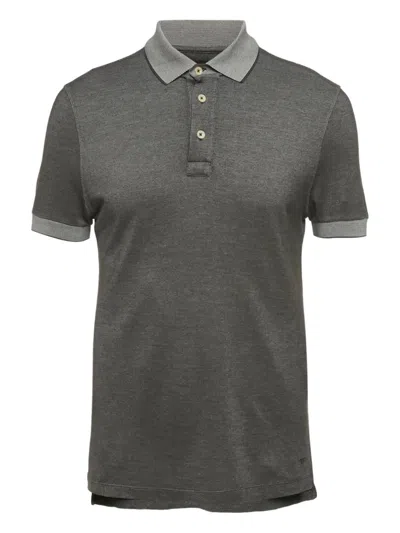 Pre-owned Tom Ford Buttoned Polo Shirt In Gray