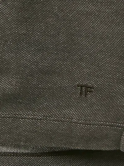 Pre-owned Tom Ford Buttoned Polo Shirt In Gray