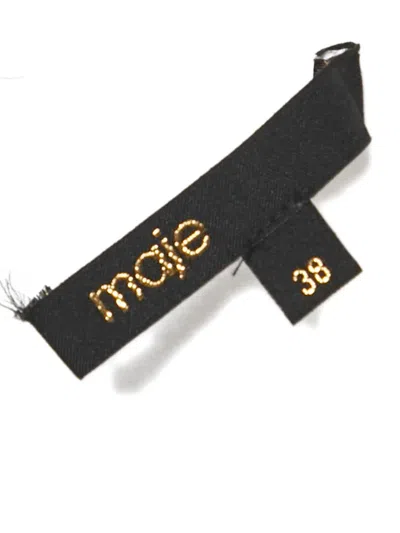 Pre-owned Maje Cotton Shirt Mini Dress In White