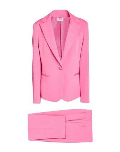 Gai Mattiolo Gm Woman Suit Pink Size 10 Polyester, Elastane In Pink