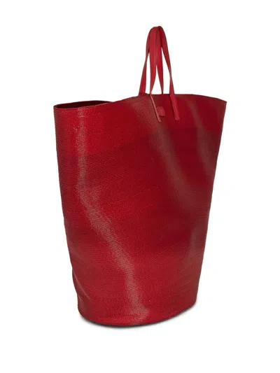 Giambattista Valli Shopper Mit Logo-patch In Red