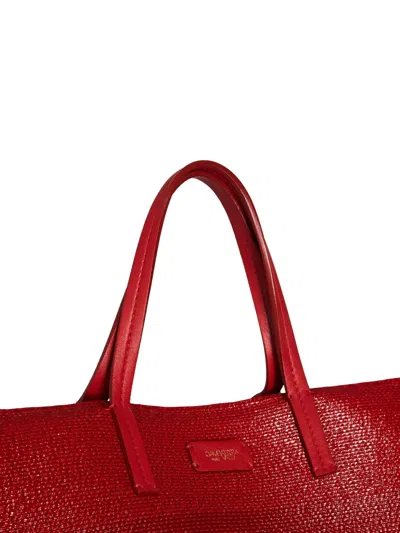 Giambattista Valli Shopper Mit Logo-patch In Red