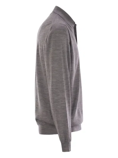 三纽扣初剪羊毛POLO衫