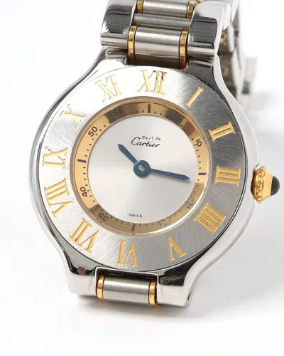 Cartier 21 Must De  28mm Ca 1995 Watch In Metallic