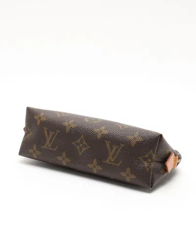 Pre-owned Louis Vuitton Monnogram Cosmetic Pouch In Brown