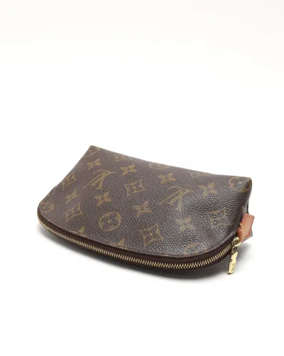 Pre-owned Louis Vuitton Monnogram Cosmetic Pouch In Brown