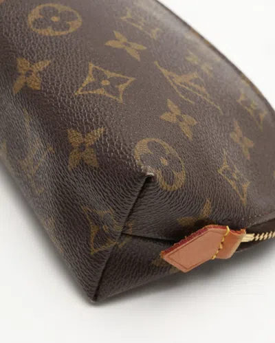 Pre-owned Louis Vuitton Monnogram Cosmetic Pouch In Brown
