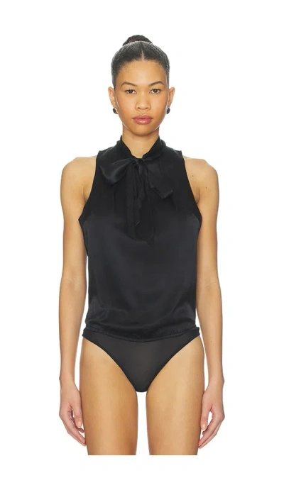 Fleur Du Mal Silk Blouson Bodysuit Â€“ É»‘è‰². Å°ºç � L (also Â€“ M, S, Xs). In Black