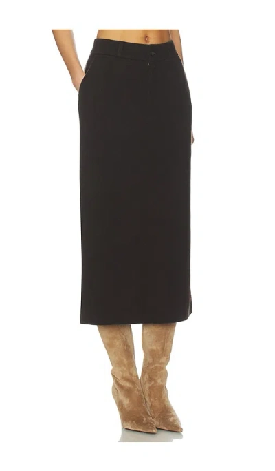Guest In Residence Tailored Cashmere Skirt In Burnt Cocoa In Multi