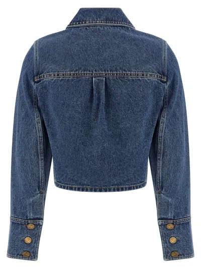 Balmain Denim Jacket In Blue