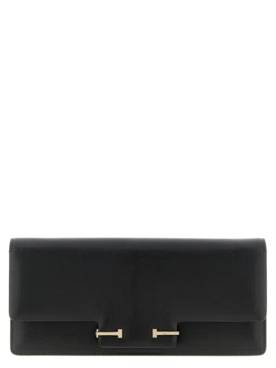 Tom Ford Supple Grain Shoulder Bag In Black