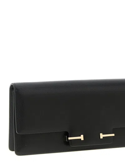 Tom Ford Supple Grain Shoulder Bag In Black